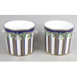 Elton John interest - a pair of Versace Rosenthal Wild Flora ice pails,