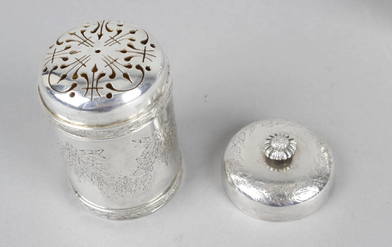 A set of four French silver pepper pots or small casters, - Image 2 of 4