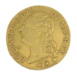 France, Louis XVI, Louis d'Or 1787D, Lyon mint, mm.bee (KM 591.5).
