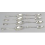 A selection of Scottish silver spoons,