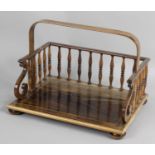 A 19th century rosewood desk tray,