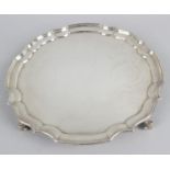 A modern silver salver,