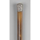 A late 19th century Chinese Malacca walking cane.,