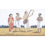 A group of twelve early twentieth century Indian school oil paintings on mica,