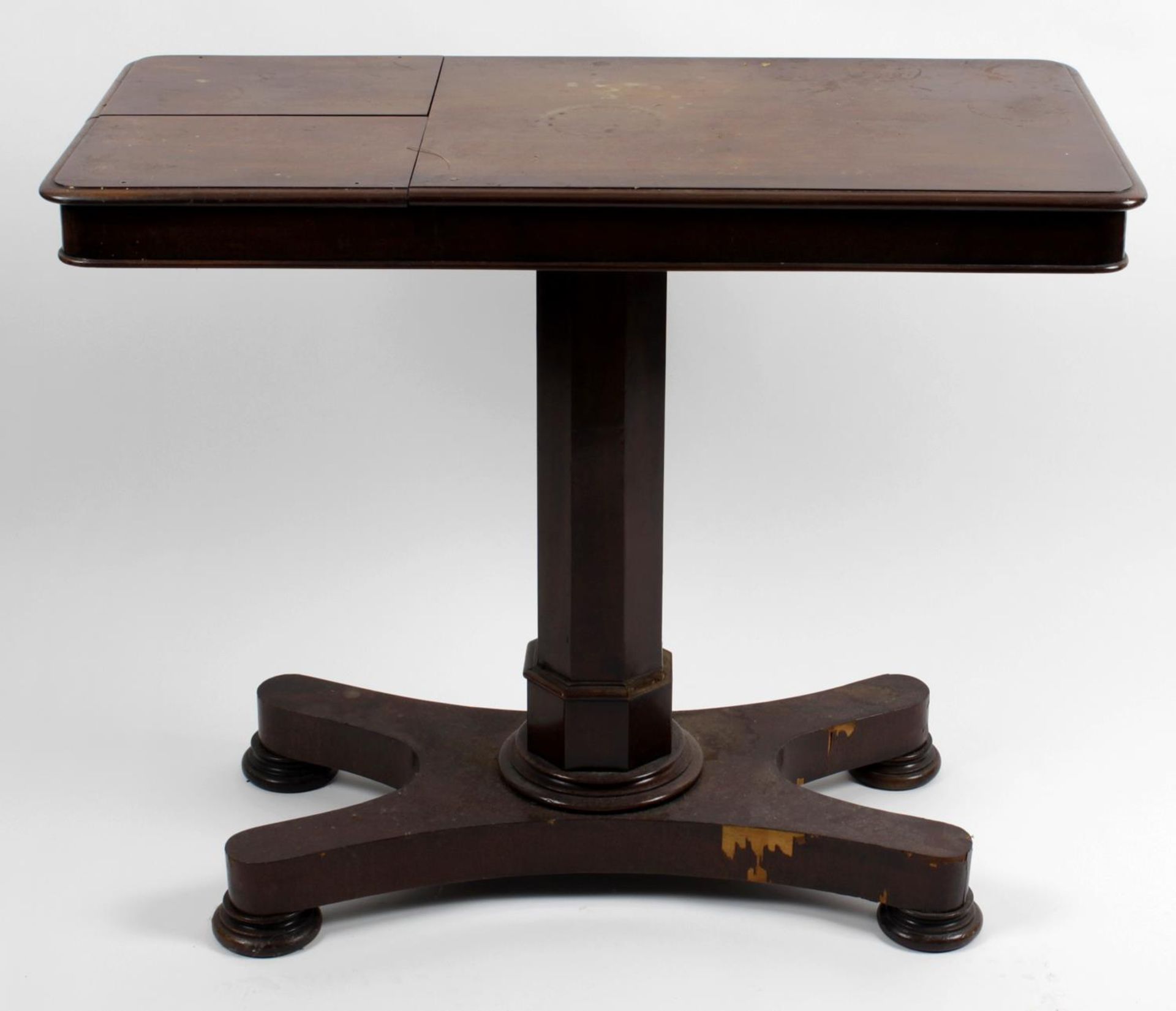 A Victorian mahogany adjustable reading table,