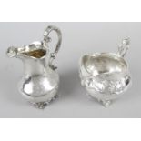 Two early Victorian silver cream or milk jugs,