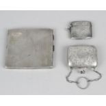A small selection of silver novelty items,