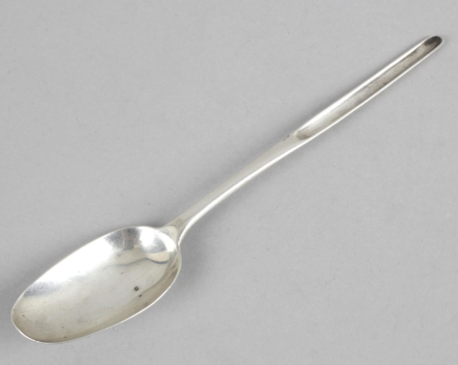 A Georgian silver marrow scoop and serving spoon.