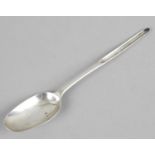 A Georgian silver marrow scoop and serving spoon.