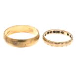 Band ring, marked Ricordo,