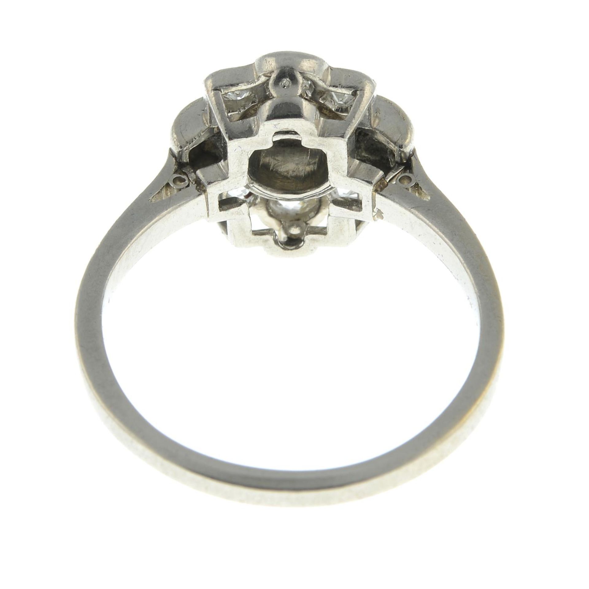 An early 20th century diamond cluster ring.Estimated total diamond weight 0.60ct, - Image 2 of 4
