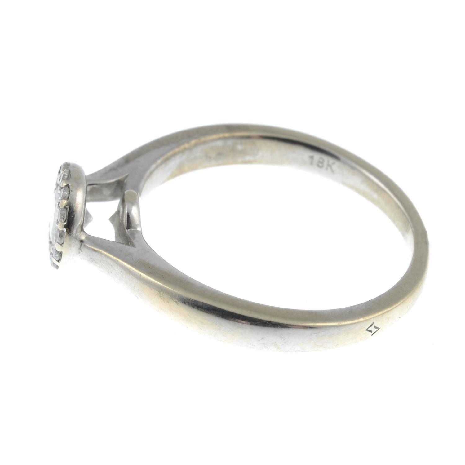 A brilliant-cut diamond cluster ring.Principal diamond estimated weight 0.25ct, - Image 3 of 3