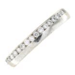 An 18ct gold diamond half eternity ring.Estimated total diamond weight 0.20ct.Hallmarks for