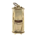 A 9ct gold car charm.Hallmarks for 9ct gold.