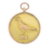 An early 20th century 9ct gold medallion.Hallmarks for Birmingham, 1921.