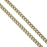 A chain, with lobster clasp.Stamped 375.