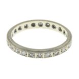 A diamond full eternity ring.Estimated total diamond weight 0.20ct.