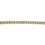 A 9ct gold fancy-link bracelet.Import marks for 9ct gold.