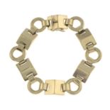 A 9ct gold bracelet.Hallmarks for 9ct gold.