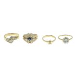 Vari-cut diamond dress ring,