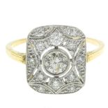 A brilliant-cut diamond ring.Estimated total diamond weight 0.65ct,