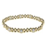 An cubic zirconia expandable bracelet.Length 18cms.