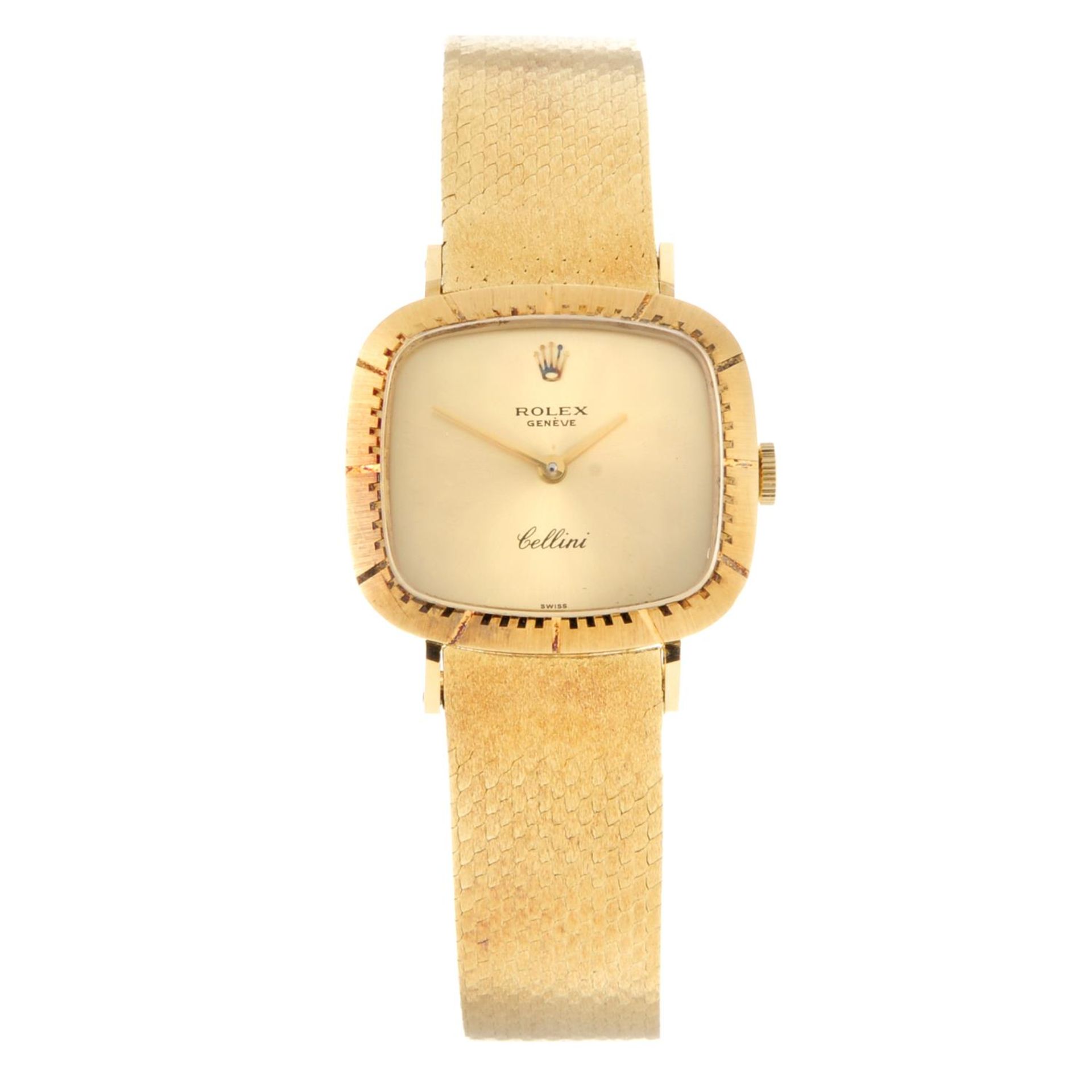 ROLEX - a lady's Cellini bracelet watch.