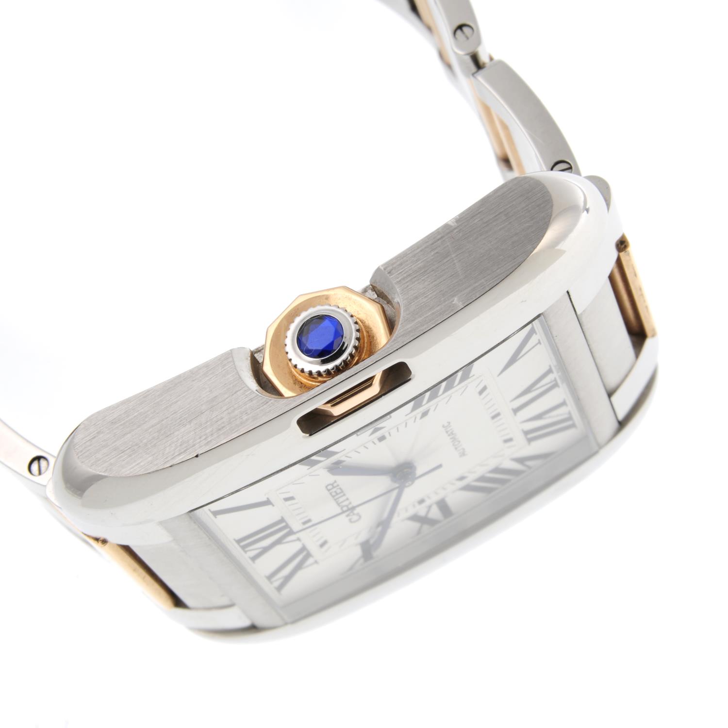 CARTIER - a gentleman's Tank Anglaise XL bracelet watch. - Image 4 of 5