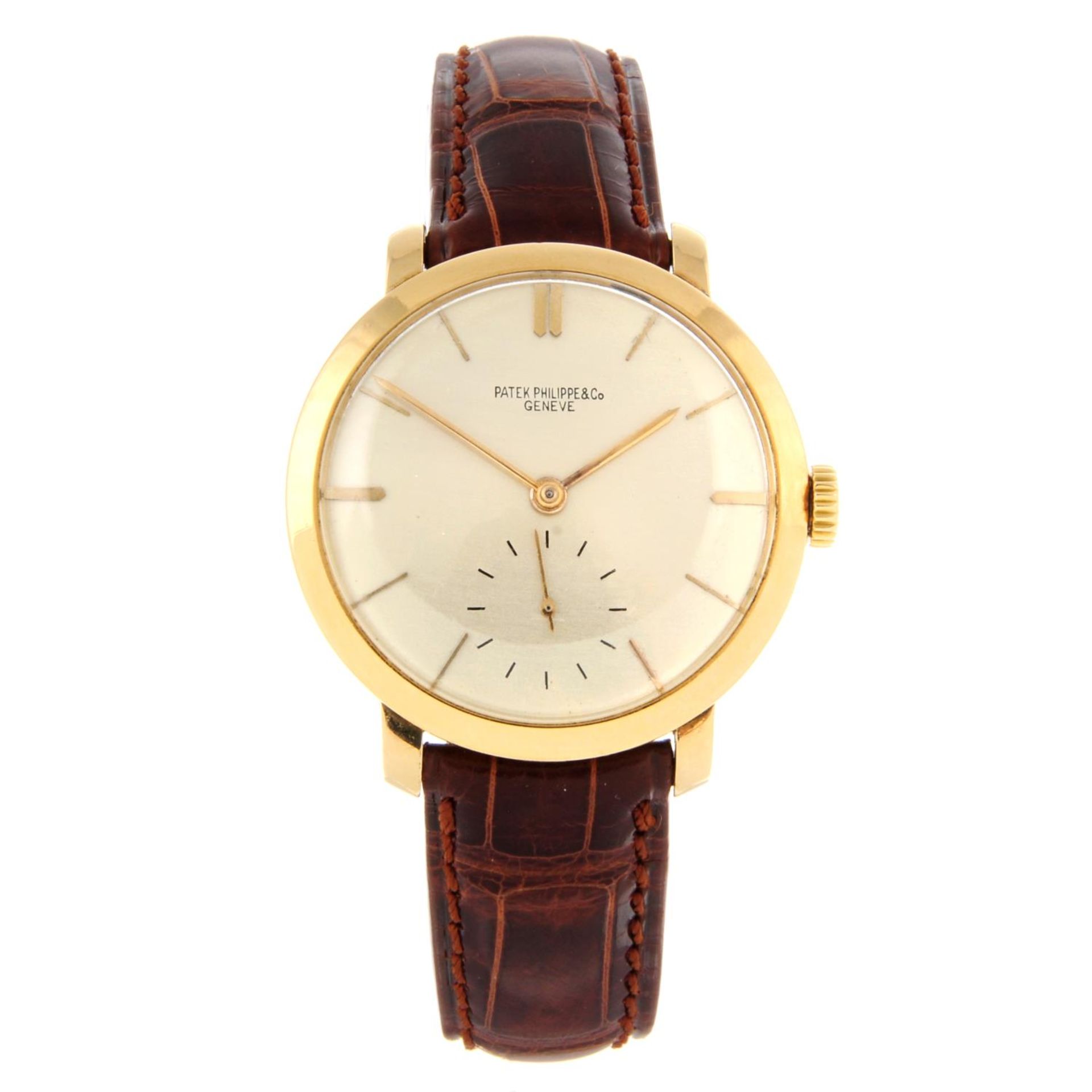 PATEK PHILIPPE - a gentleman's Calatrava wrist watch.