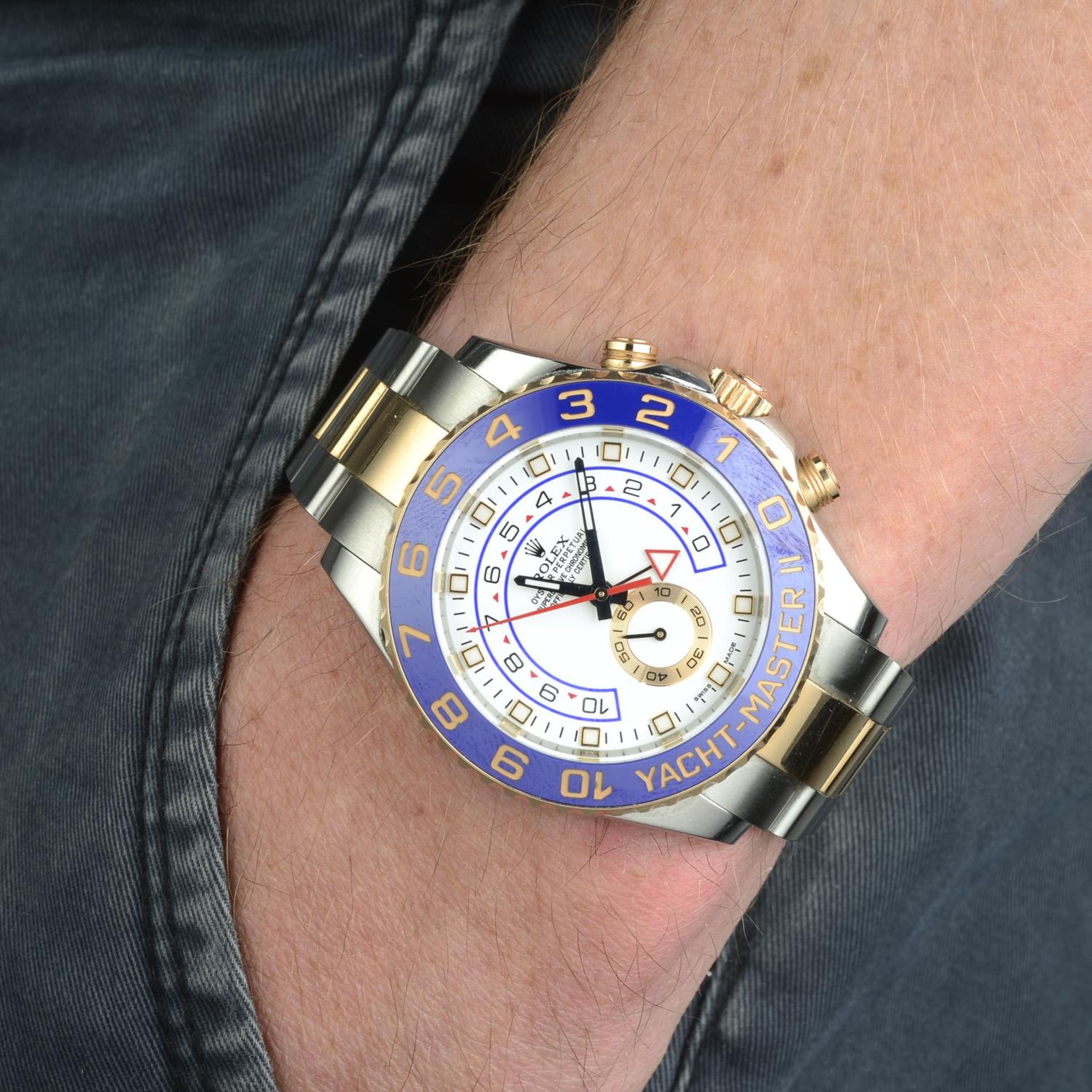 ROLEX - a gentleman's Oyster Perpetual Yacht-Master II bracelet watch. - Bild 3 aus 5