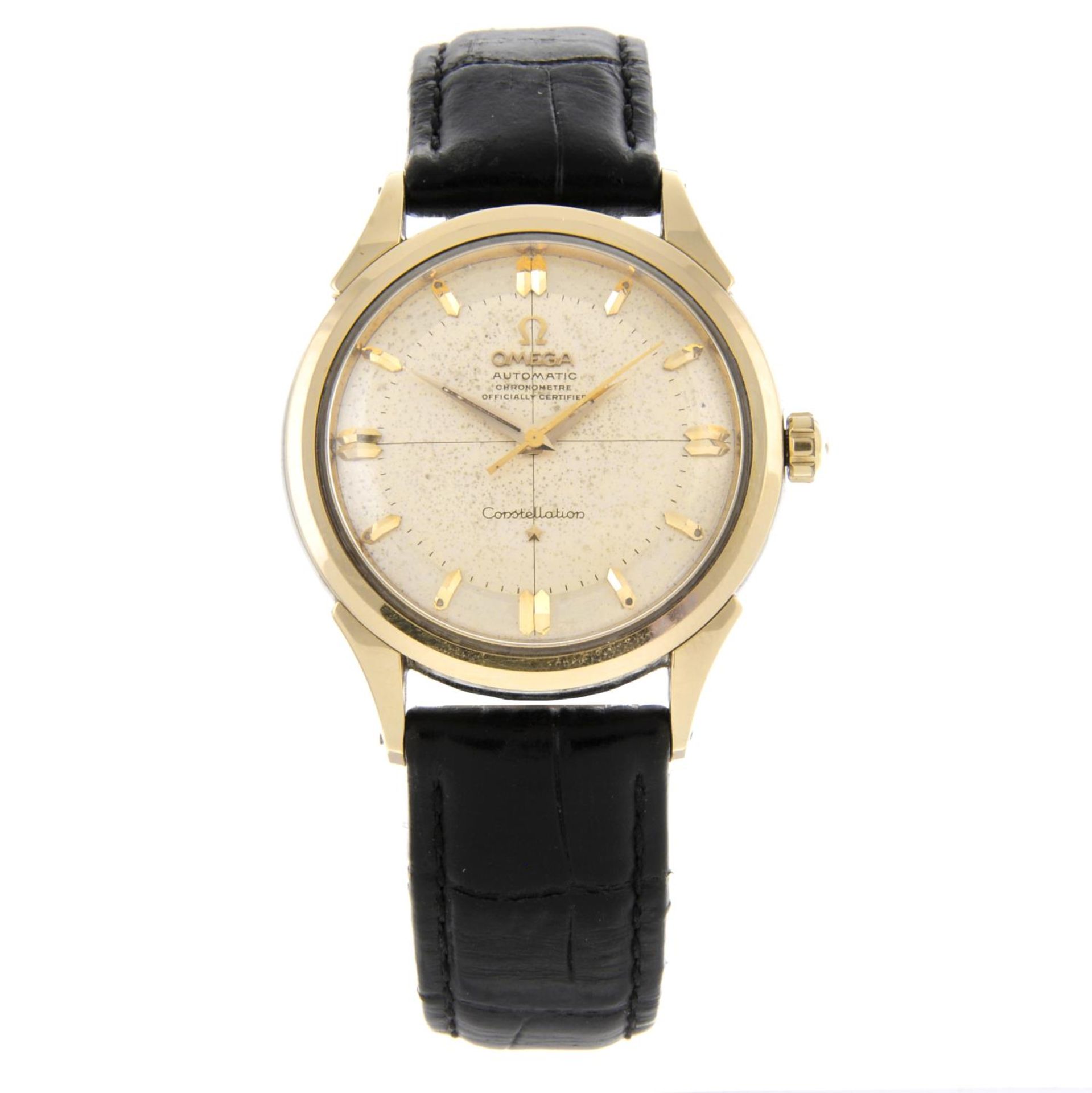 OMEGA - a gentleman's Constellation 'Pie-Pan' wrist watch.