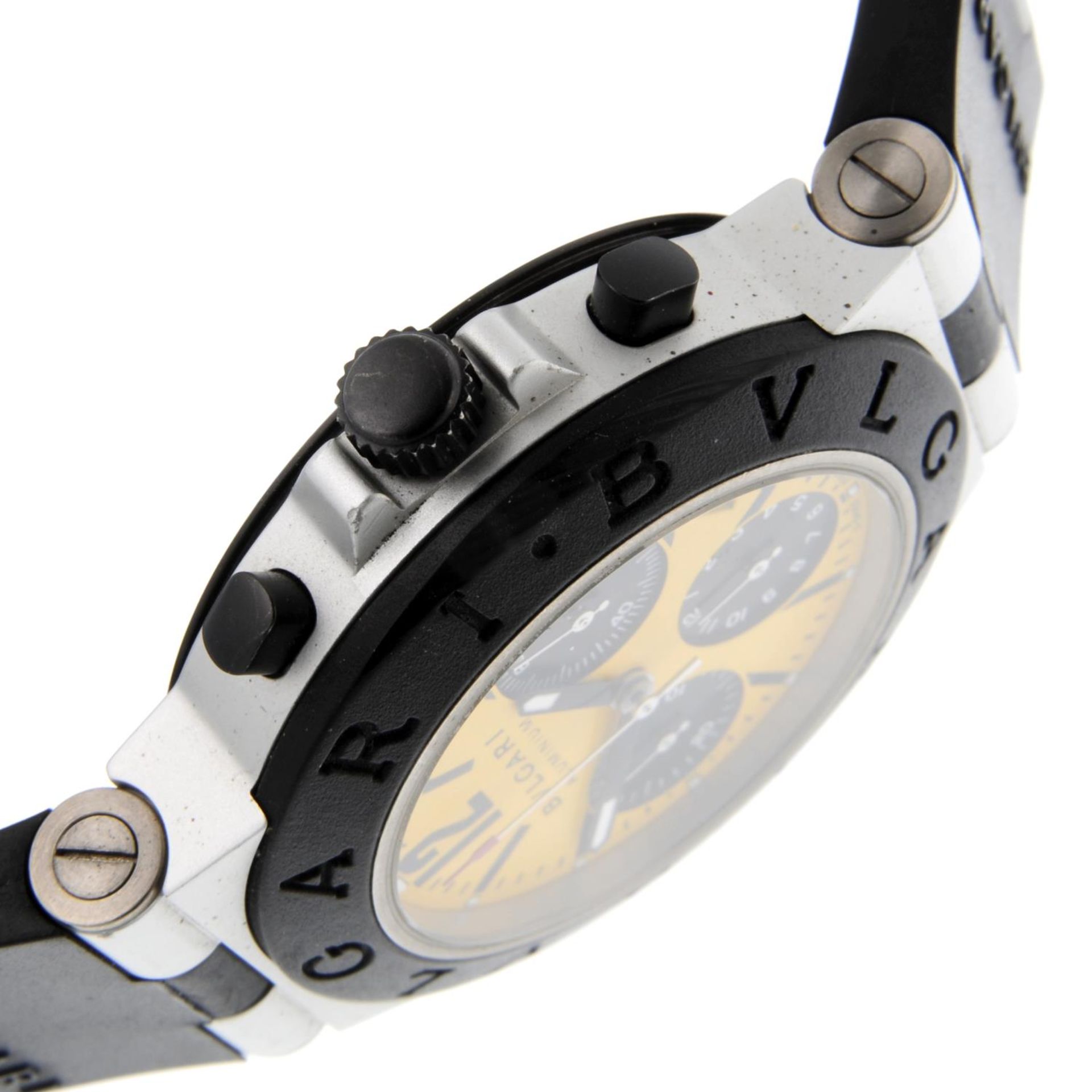 BULGARI - a gentleman's Diagono chronograph wrist watch. - Bild 4 aus 5