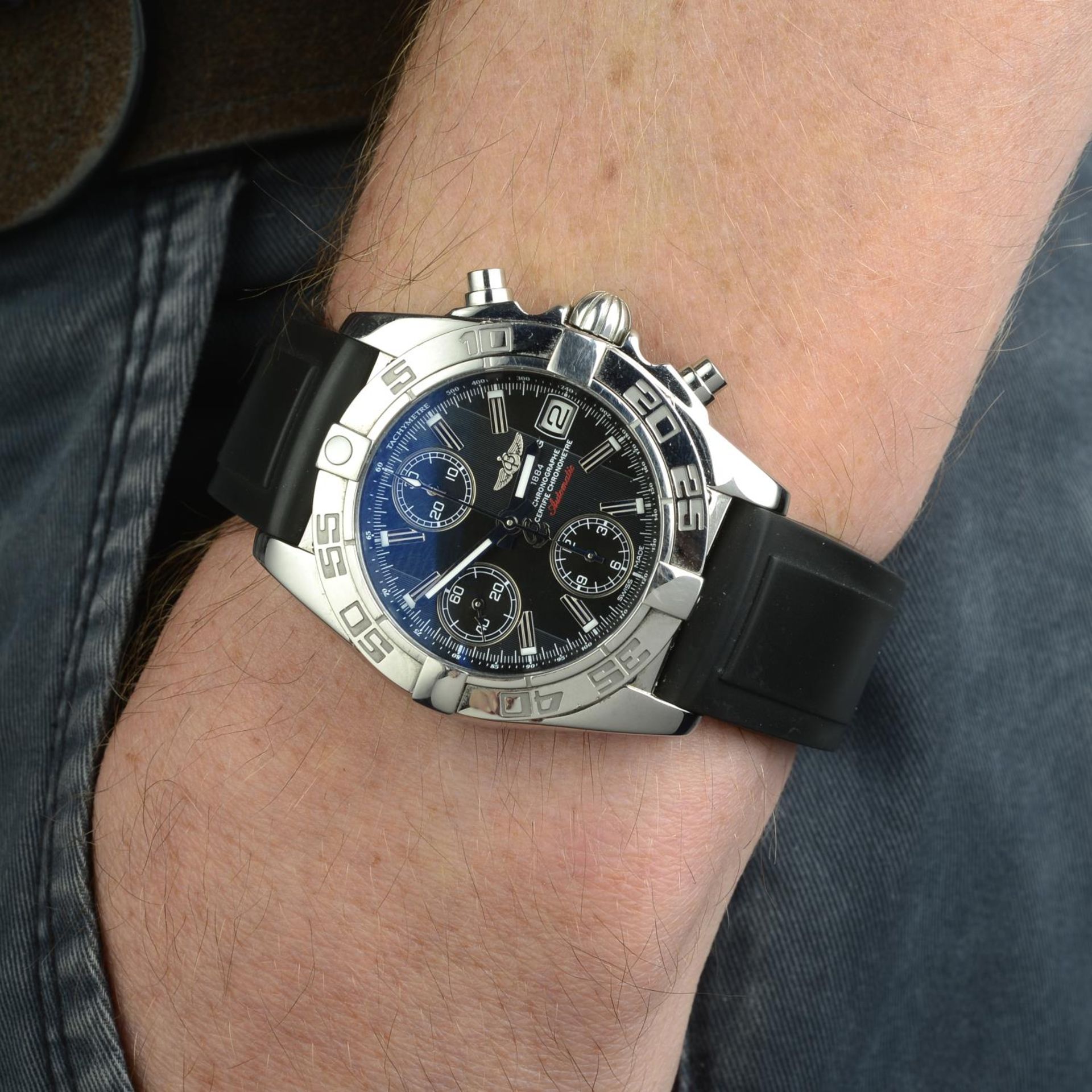 BREITLING - a gentleman's Cockpit chronograph wrist watch. - Bild 6 aus 6