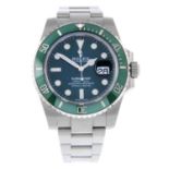 ROLEX - a gentleman's Oyster Perpetual Date Submariner Hulk bracelet watch.