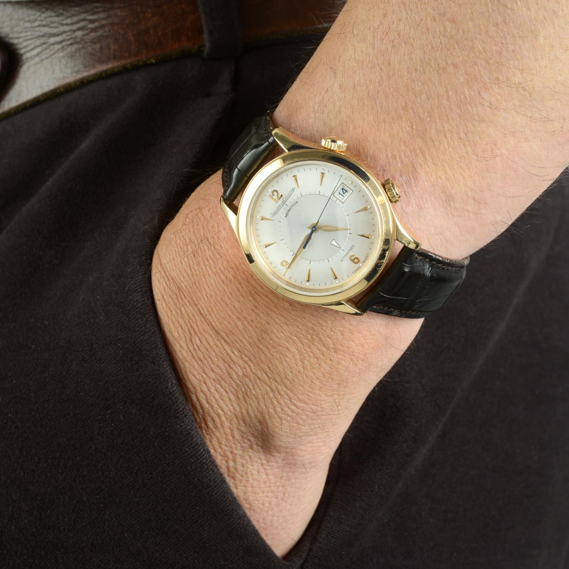 JAEGER-LECOULTE - a gentleman's Master Control Memovox wrist watch. - Bild 3 aus 4