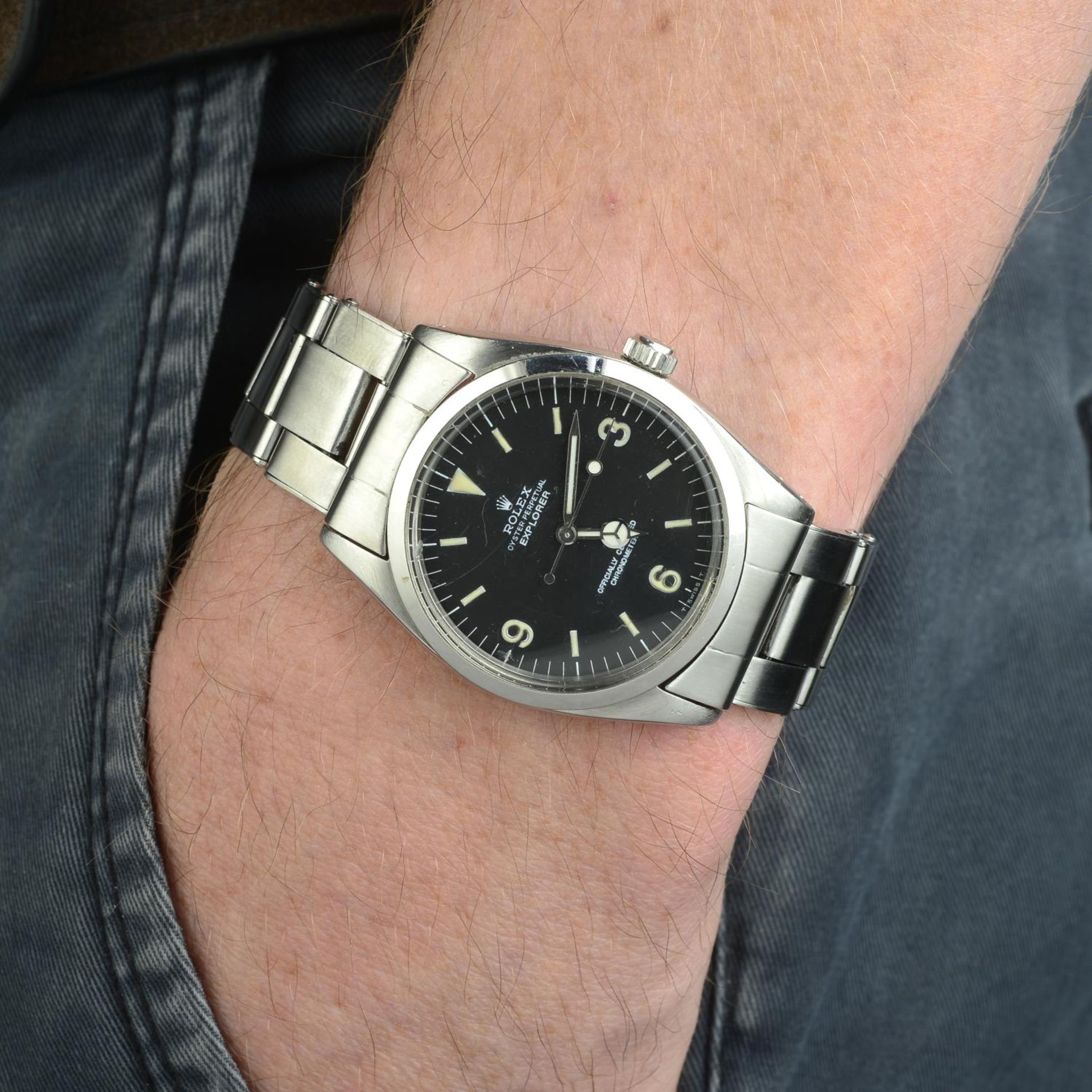 ROLEX - a gentleman's Oyster Perpetual Explorer bracelet watch. - Bild 3 aus 5