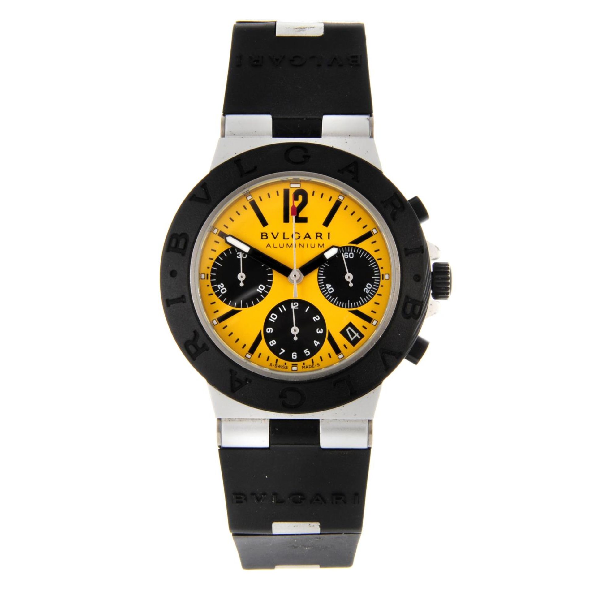 BULGARI - a gentleman's Diagono chronograph wrist watch.