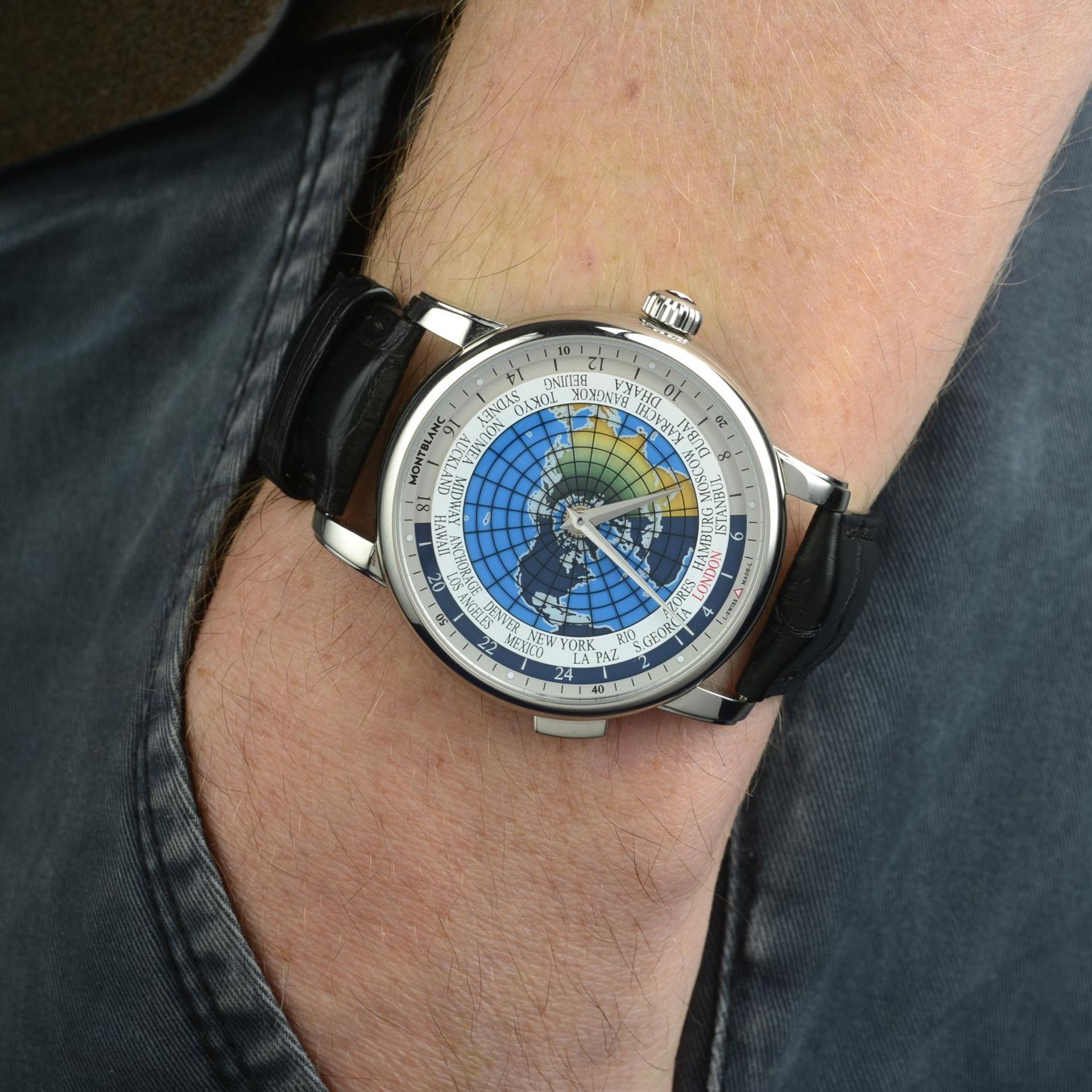 MONTBLANC - a gentleman's Orbiterrum 4810 wrist watch. - Bild 3 aus 6