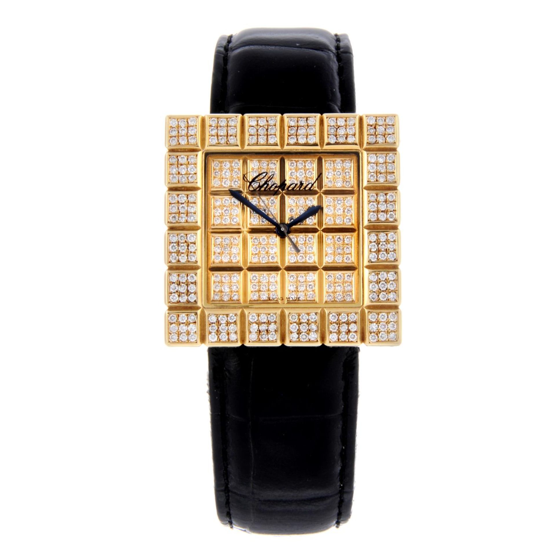 CHOPARD - a mid-size Ice Cube wrist watch.