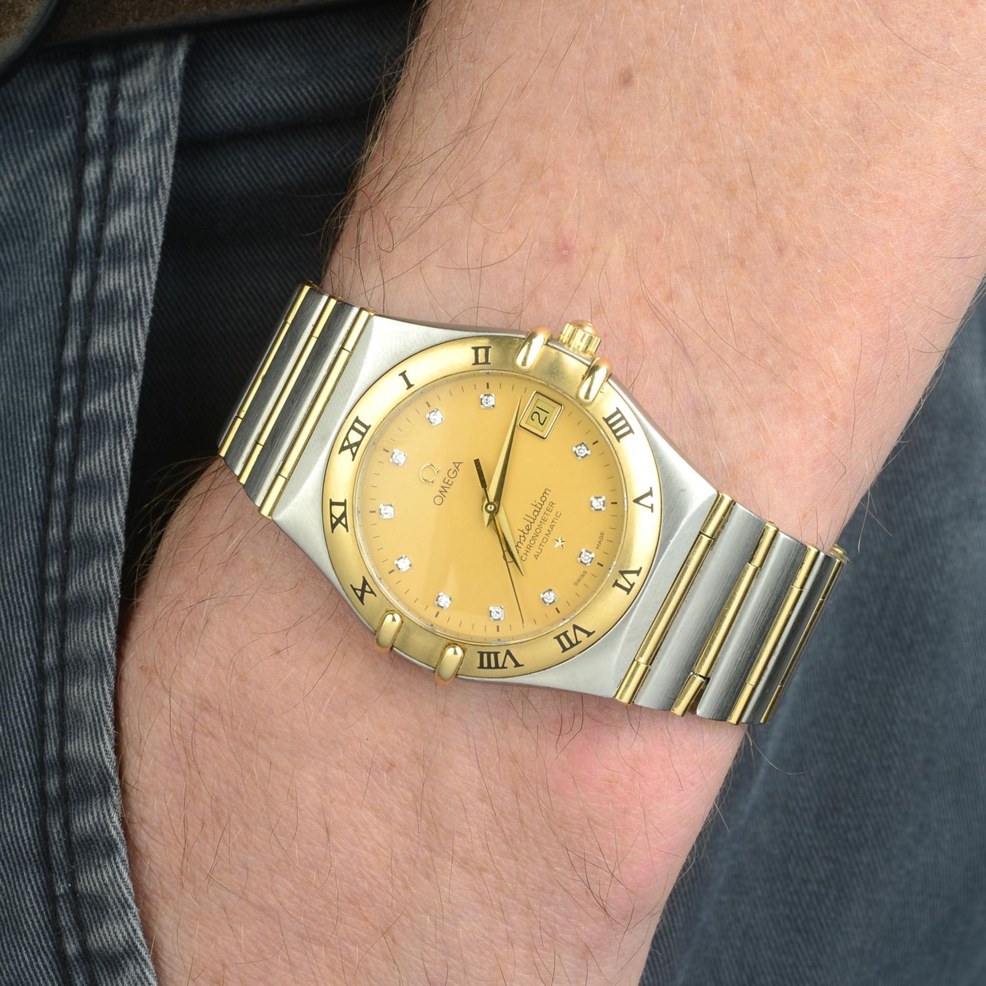 OMEGA - a gentleman's Constellation bracelet watch. - Bild 3 aus 5
