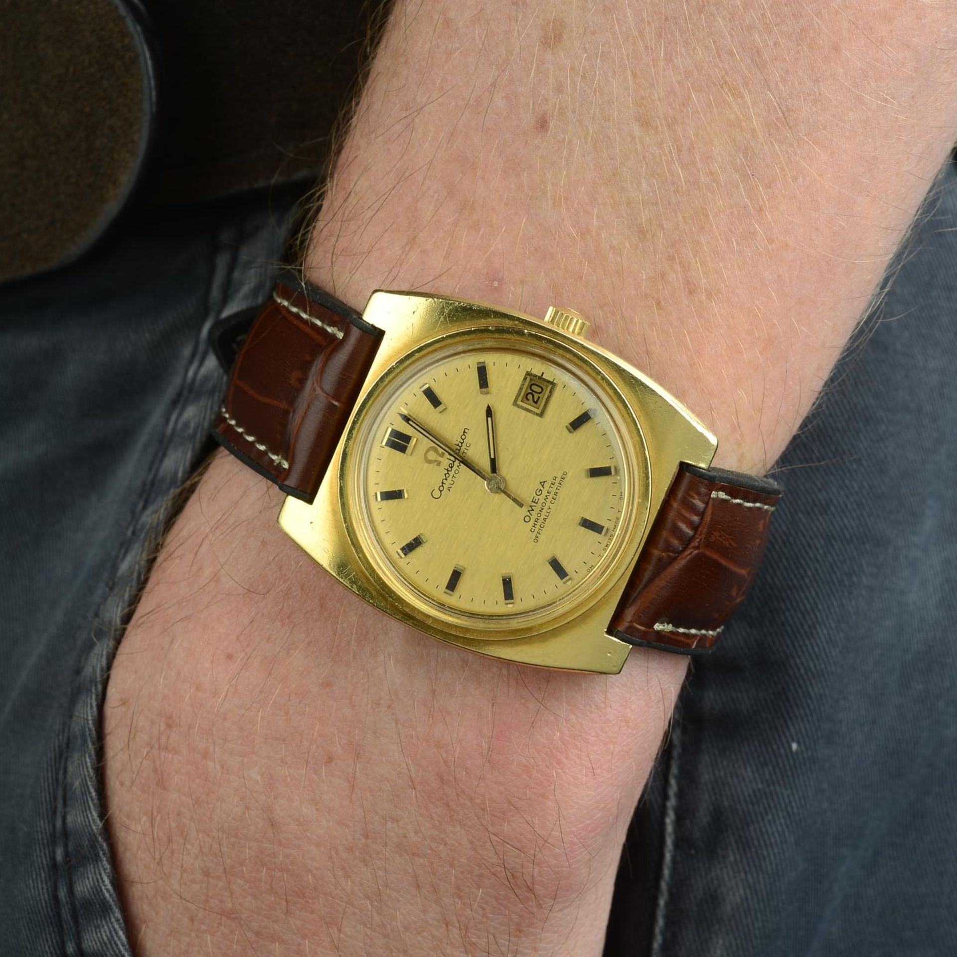 OMEGA - a gentleman's Constellation wrist watch. - Bild 3 aus 5