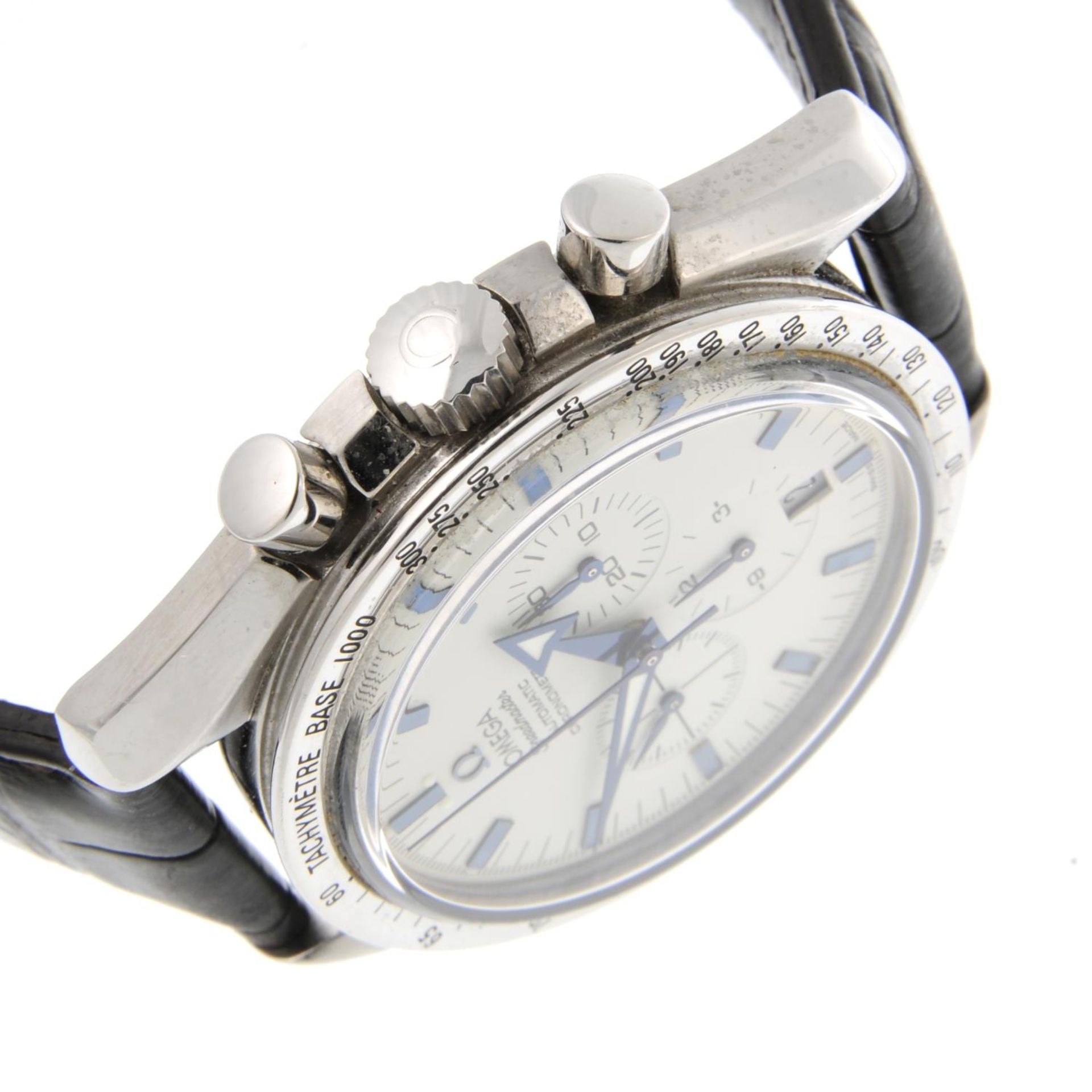 OMEGA - a gentleman's Speedmaster Broad Arrow chronograph wrist watch. - Bild 5 aus 5