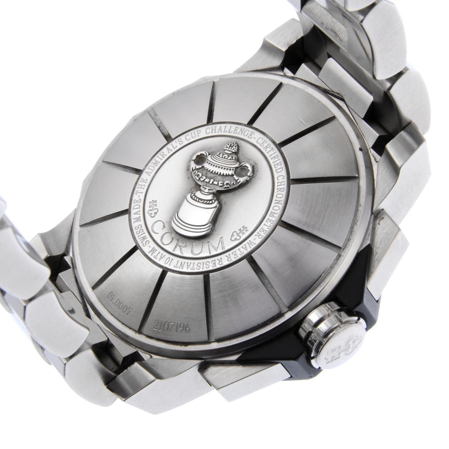 CORUM - a gentleman's Admiral's Cup Chronograph bracelet watch. - Image 2 of 4