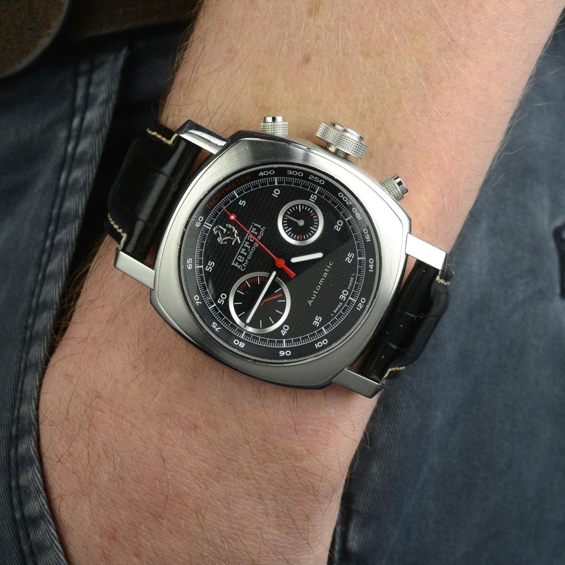 PANERAI - a gentleman's Ferrari Granturismo chronograph wrist watch. - Bild 3 aus 5