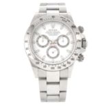 ROLEX - a gentleman's Oyster Perpetual Cosmograph Daytona chronograph bracelet watch.