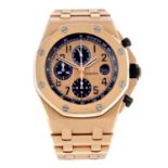 AUDEMARS PIGUET - a gentleman's Royal Oak Offshore chronograph bracelet watch.