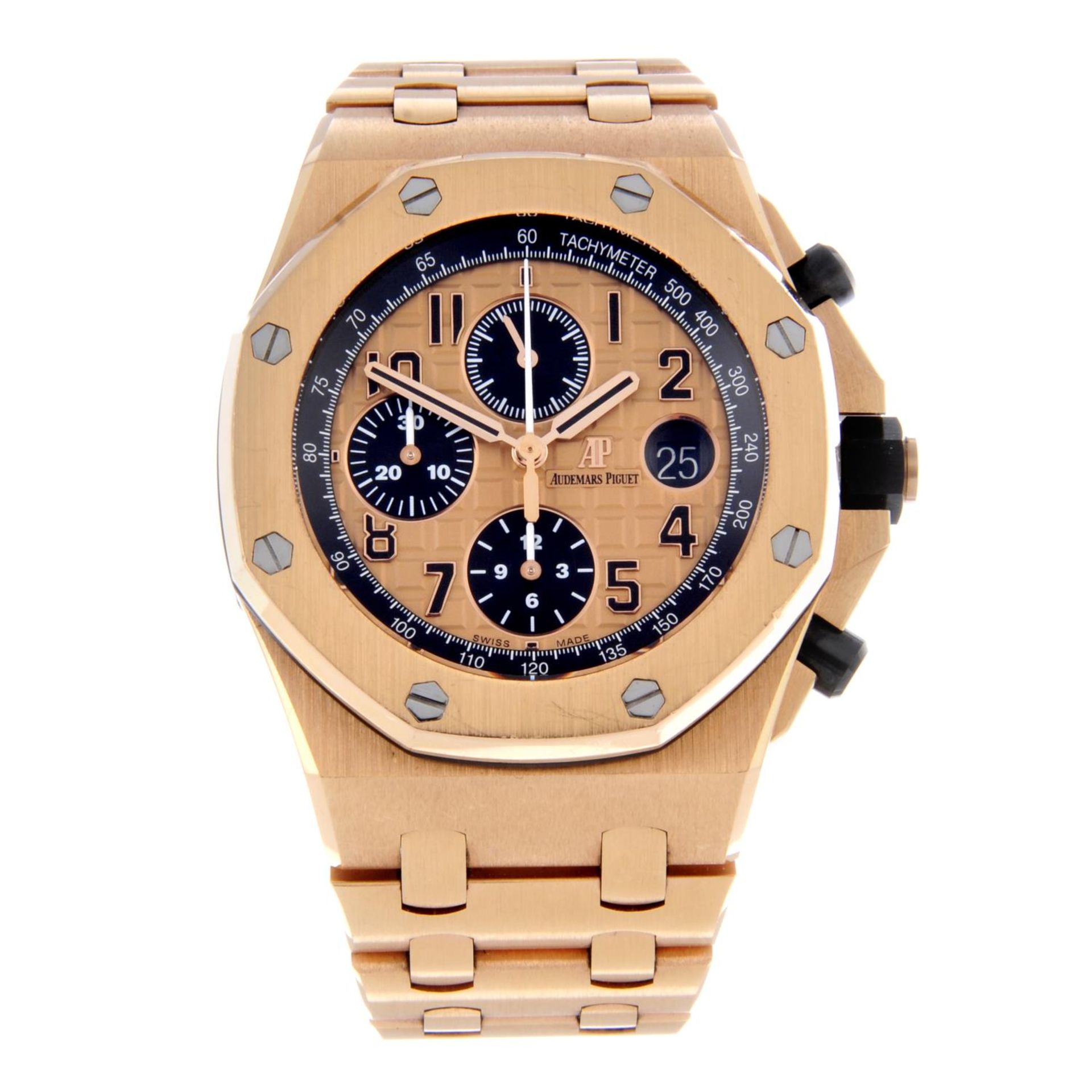 AUDEMARS PIGUET - a gentleman's Royal Oak Offshore chronograph bracelet watch.