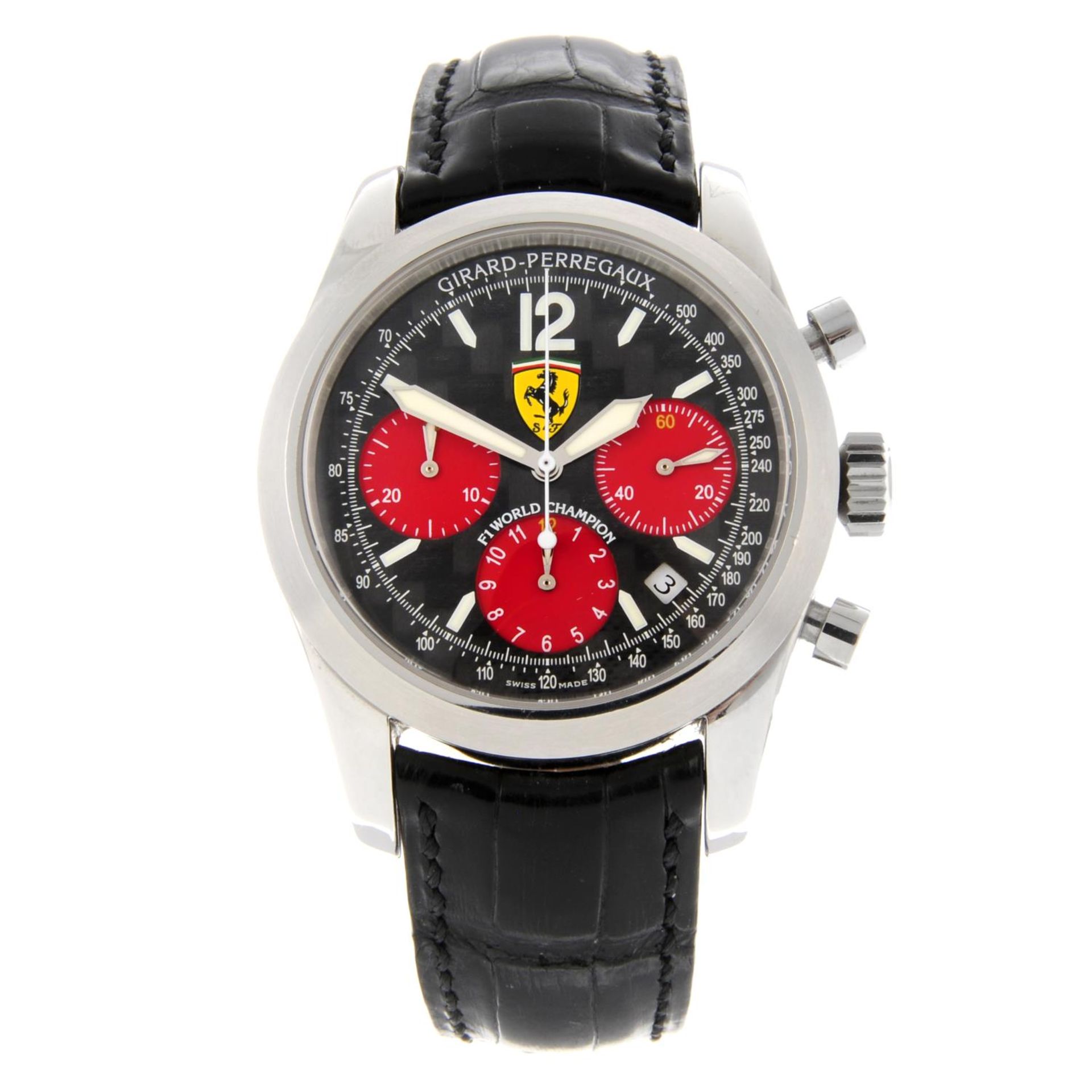 GIRARD-PERREGAUX - a gentleman's F1 Ferrari World Champion 2002 chronograph wrist watch.