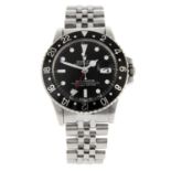 ROLEX - a gentleman's Oyster Perpetual GMT-Master bracelet watch.