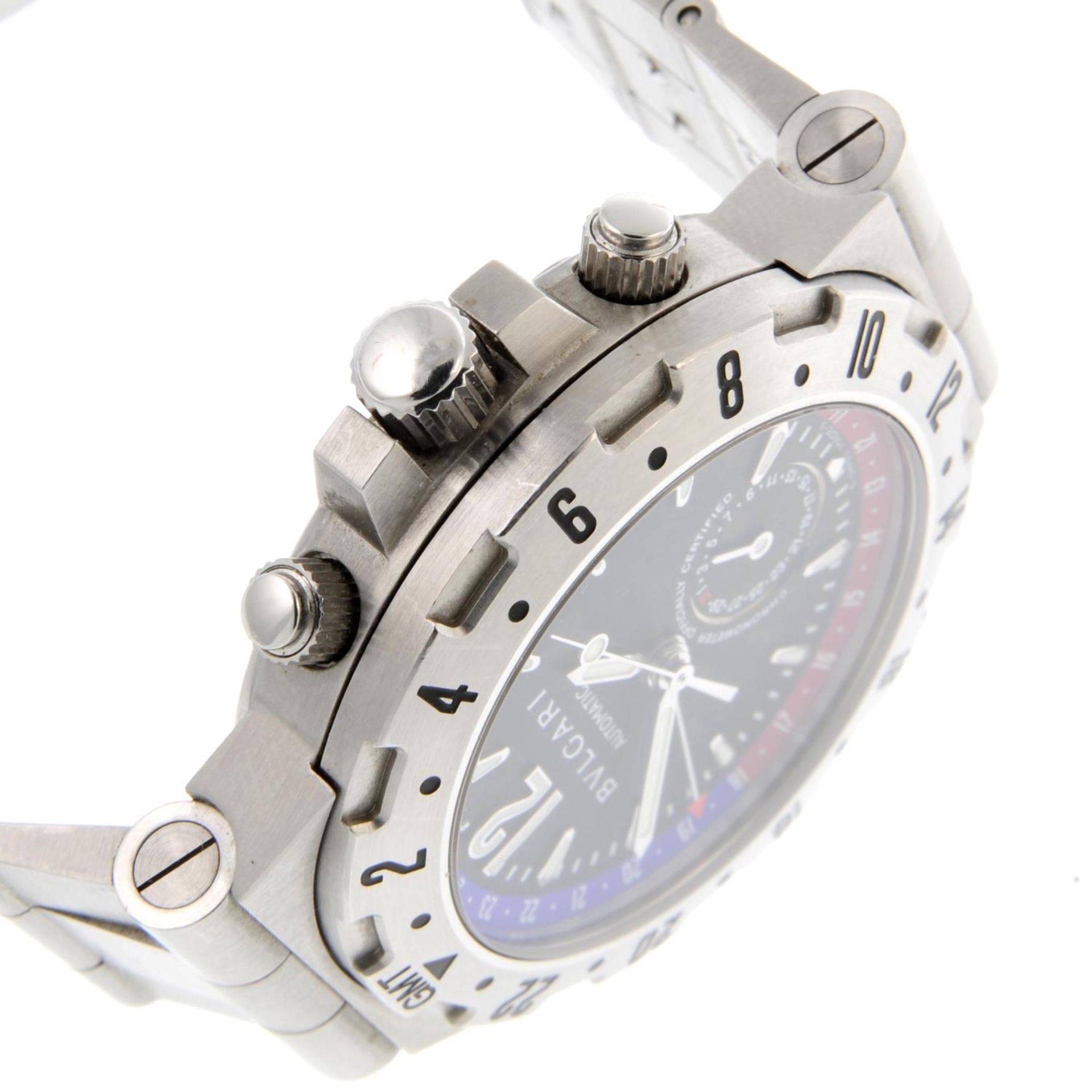 BULGARI - a gentleman's Diagono GMT wrist watch. - Bild 4 aus 5